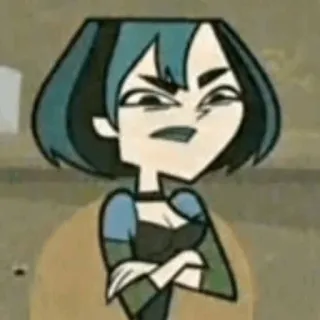 🐉 Gwen Total Drama Island Dibujos animados, Gwen, Total Drama Island, Personaje whatsapp sticker