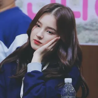 🐣 Nancy mujer, kpop, cantante, celebridad, retrato, belleza, cara telegram sticker