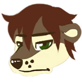 😕 Фурри, Волк, Антропоморфный, Мультфильм, Животное, Персонаж telegram sticker