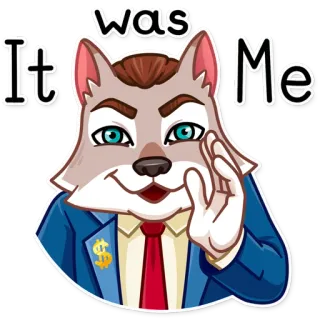 😬 Was it me Loup, Entreprise, Sarcasme, Innocent telegram sticker