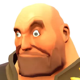 🤔 Heavy Team Fortress 2 Pesado, Team Fortress 2, Video Game, Personagem, Engraçado, Meme telegram sticker