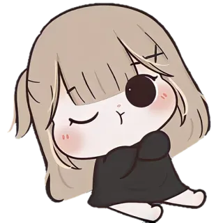 🐼 Chibi, Imut, Anime, Gadis, Kartun telegram sticker