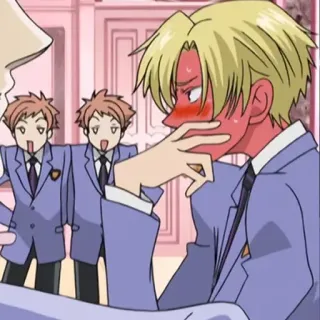 😳 Ouran High School Host Club Anime, Manga, Liceum, Komedia, Romans telegram sticker