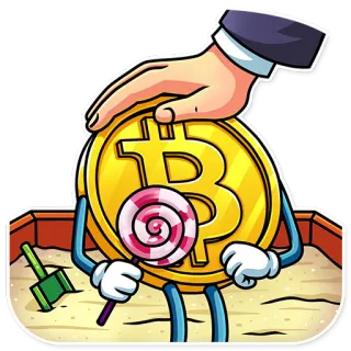 🍭 Bitcoin, Cripto, Criptovaluta, Moneta, Sandbox, Investimento, Valuta digitale telegram sticker
