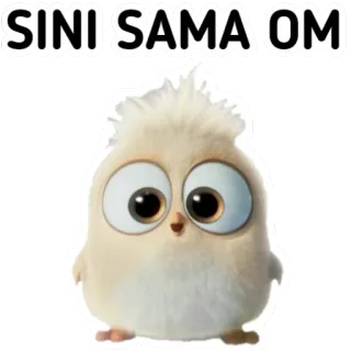 🙃 SINI SAMA OM lindo, pájaro, pegatina, adorable, pollito telegram sticker