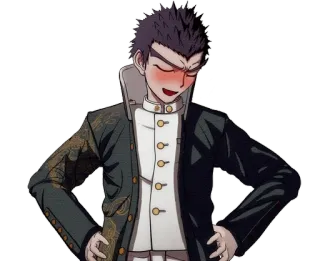 🌟 Kiyotaka Ishimaru Danganronpa Anime, Arrossire, Personaggio, Danganronpa, Kiyotaka Ishimaru telegram sticker