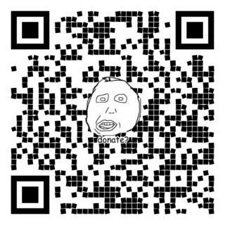 🐙 donate? QR-код, Пожертвовать, Мем, Попрошайничество telegram sticker