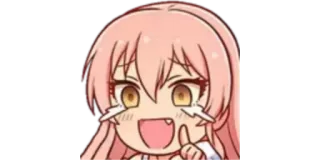 🤣 Anime, Chica, Lindo, Kawaii, Chibi telegram sticker