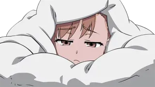 😴 动漫, 女孩, 毯子, 困倦, 可爱, 卡通 telegram sticker