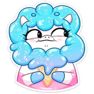 Мороженко @stickernayaa telegram stickers