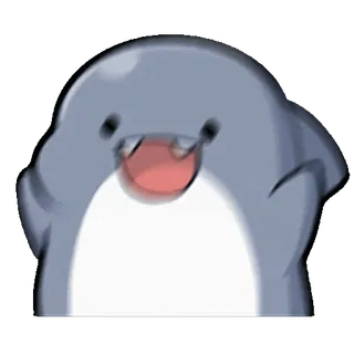 ⭐ cute, cartoon, blob, animal, happy whatsapp sticker