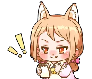 📝 Anime, Chibi, Kawaii, Personaggio, Carino, Illustrazione telegram sticker