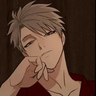 🕸 Anime, Personnage, Portrait, Homme, Personne whatsapp sticker