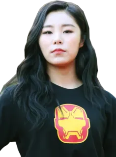 😳 orang, wanita, iron man, kaos, marvel, karakter, potret telegram sticker