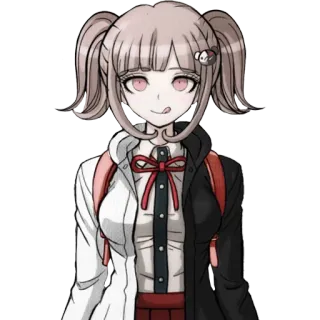 😋 Chiaki Nanami Danganronpa anime, video game, danganronpa, chiaki nanami telegram sticker
