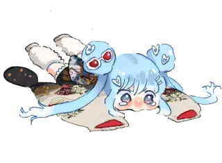 🥺 аниме, милый, кавай, чиби, персонаж whatsapp sticker