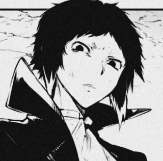 🖤 Akutagawa Ryunosuke Bungou Stray Dogs anime, manga, akutagawa, bungou stray dogs telegram sticker
