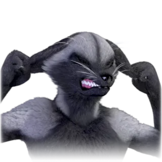 😤 wütend, Katze, Tier, aggressiv, Katzenartig telegram sticker