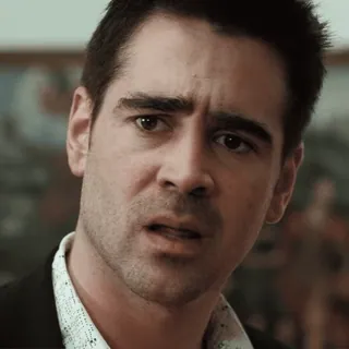 😒 Colin Farrell Schauspieler, Mann, Promi, ernst, Gesicht telegram sticker