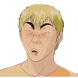 ☺️ anime, expression, man, cartoon telegram sticker