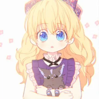 🌨️ Animé, Mignon, Enfant, Fille, Dessin animé, Poupée, Illustration whatsapp sticker