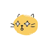 🐱 cat, stars, cute, kawaii, animal, sparkle telegram sticker