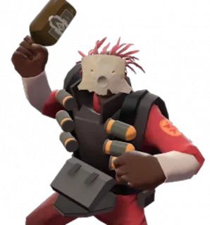 😮 Demoman Team Fortress 2 Gra wideo, Postać, Demoman, Team Fortress 2, Granaty, Broń telegram sticker