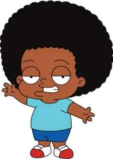 😬 Cleveland Brown Jr. The Cleveland Show Cartoon, Figur, Lustig, Animation telegram sticker