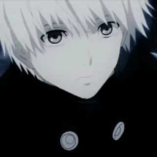 💉 Ken Kaneki Tokyo Ghoul 애니메이션, 만화, 도쿄 구울, 카네키 켄, 구울, 흰 머리, 일본 애니메이션 telegram sticker