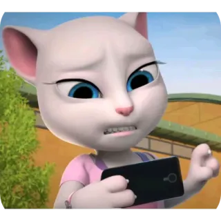 🤐 Talking Angela Talking Tom and Friends whatsapp sticker