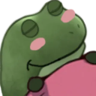 😂 カエル, かわいい, マンガ, 動物, 緑, カワイイ telegram sticker