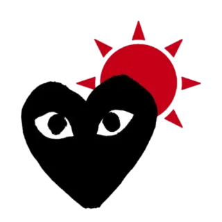🌞 heart, eyes, logo, symbol, design, kawaii, fashion telegram sticker