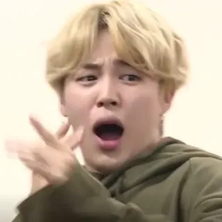 😮 Jimin kpop, jimin, bts, expression, funny, meme, singer telegram sticker