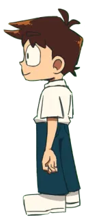 🙂 Anime, Chico, Personaje, Manga, Uniforme escolar, Animación telegram sticker