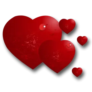 🙄 coeurs, amour, rouge, saint-valentin, romance telegram sticker