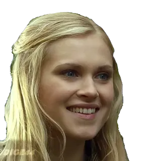 😁 Clarke Griffin The 100 Los 100, Clarke Griffin, rubia, serie de TV telegram sticker