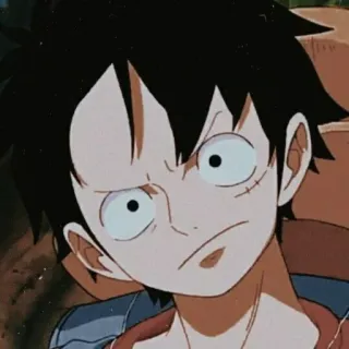 🍖 Luffy One Piece 애니메이션, 원피스, 루피, 만화, 흉터, 만화책, 몽키 D. 루피 telegram sticker
