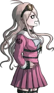 🔩 Miu Iruma Danganronpa V3: Killing Harmony anime, character, girl, pink, danganronpa telegram sticker
