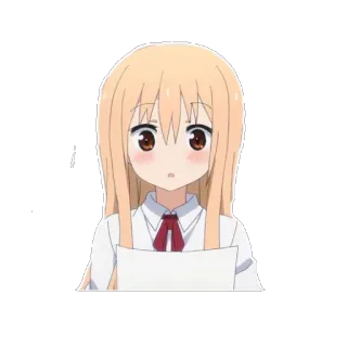 😮 动漫, 女孩, 可爱, 校服, 角色, 插画 whatsapp sticker