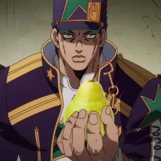 🍐 Jotaro Kujo JoJo's Bizarre Adventure Anime, Birne, Jojo's Bizarre Adventure, Jotaro, Kujo, Manga telegram sticker