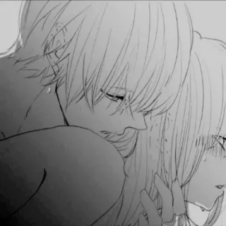 ❤️ anime, coppia, amore, romantico telegram sticker