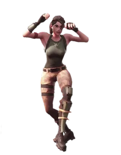 👏 personnage, art numérique, femme, jeu, fortnite telegram sticker