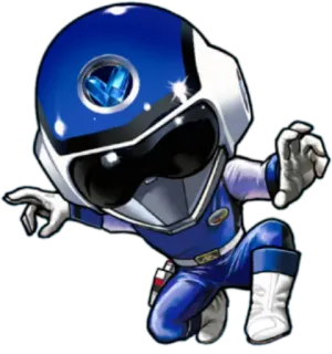 🚹 เรนเจอร์สีน้ำเงิน, จิบิ, พาวเวอร์เรนเจอร์, หมวกกันน็อค, ซูเปอร์ฮีโร่ telegram sticker