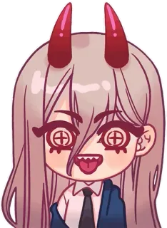 👀 Power Chainsaw Man Anime, Manga, Cartoni animati, Chainsaw Man, Power, Adesivo telegram sticker