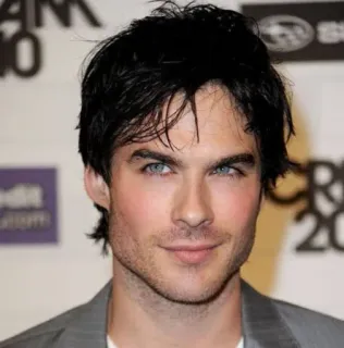 😏 Ian Somerhalder 배우, 남자, 인물사진, 유명인, 파란 눈 telegram sticker