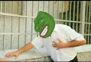 🤣 Pepe the Frog 表情包, 佩佩, 青蛙, 笑 telegram sticker