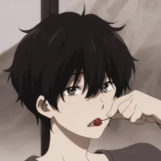 🎲 Anime, Ragazzo, Ciliegia, Personaggio, Carino, Estetico, Adolescente telegram sticker