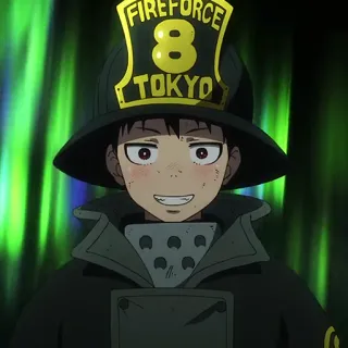 🔥 Shinra Kusakabe Fire Force FIREFORCE 8 TOKYO anime, firefighter, fire force, shinra, shinra kusakabe telegram sticker