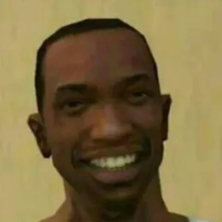 😀 CJ Grand Theft Auto: San Andreas CJ, Grand Theft Auto, GTA, San Andreas, видеоигра, персонаж whatsapp sticker