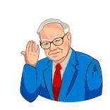 🤦‍♂️ Warren Buffett Warren Buffett, Investisseur, Homme d'affaires, Finance, Berkshire Hathaway, Dessin animé whatsapp sticker